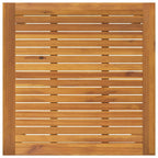 Garden Dining Set 5 pcs Black Solid Acacia Wood