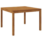 Garden Dining Set 5 pcs Beige Solid Acacia Wood