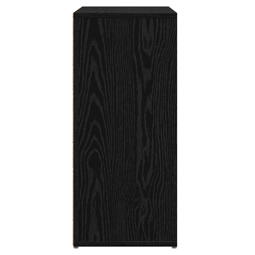 Sideboard 2 pcs Black Oak 60 x 31 x 70 cm Engineered Wood