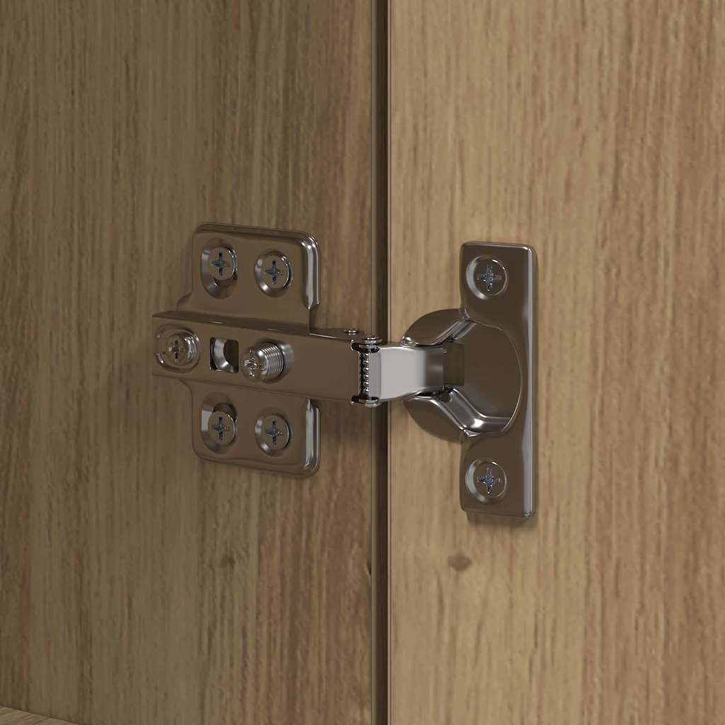 Kitchen Sideboard with Shelf 2 pcs Artisan Oak 60 x 50 x 180 cm