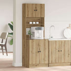 Kitchen Sideboard with Shelf 2 pcs Artisan Oak 60 x 50 x 180 cm