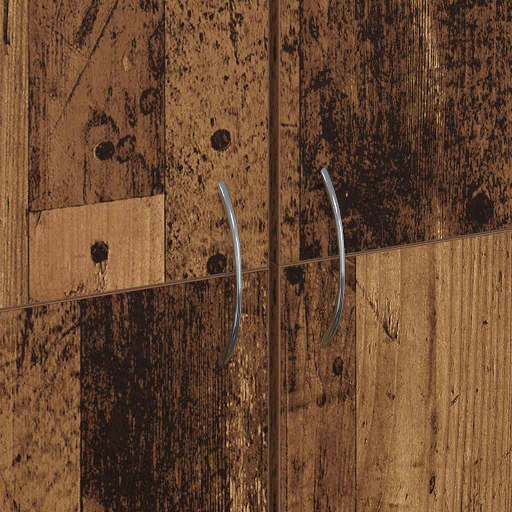 Office Cabinet Old Wood 60 x 32 x 152.5 cm Engineered Wood