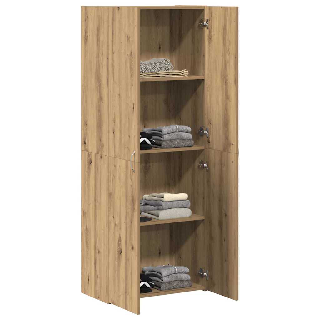 Office Cabinet Artisan Oak 60 x 32 x 152.5 cm Engineered Wood