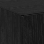 Office Cabinet Black Oak 60 x 32 x 152.5 cm Engineered Wood
