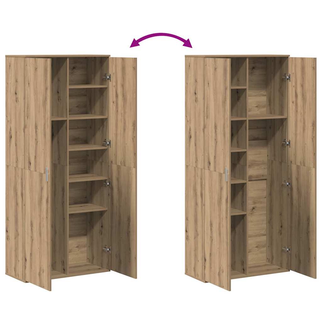 Highboard Artisan oak 80 x 35 x 180 cm Engineered wood