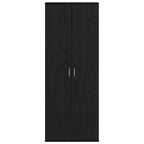Highboard Black Oak 70 x 33.5 x 180 cm Engineered Wood