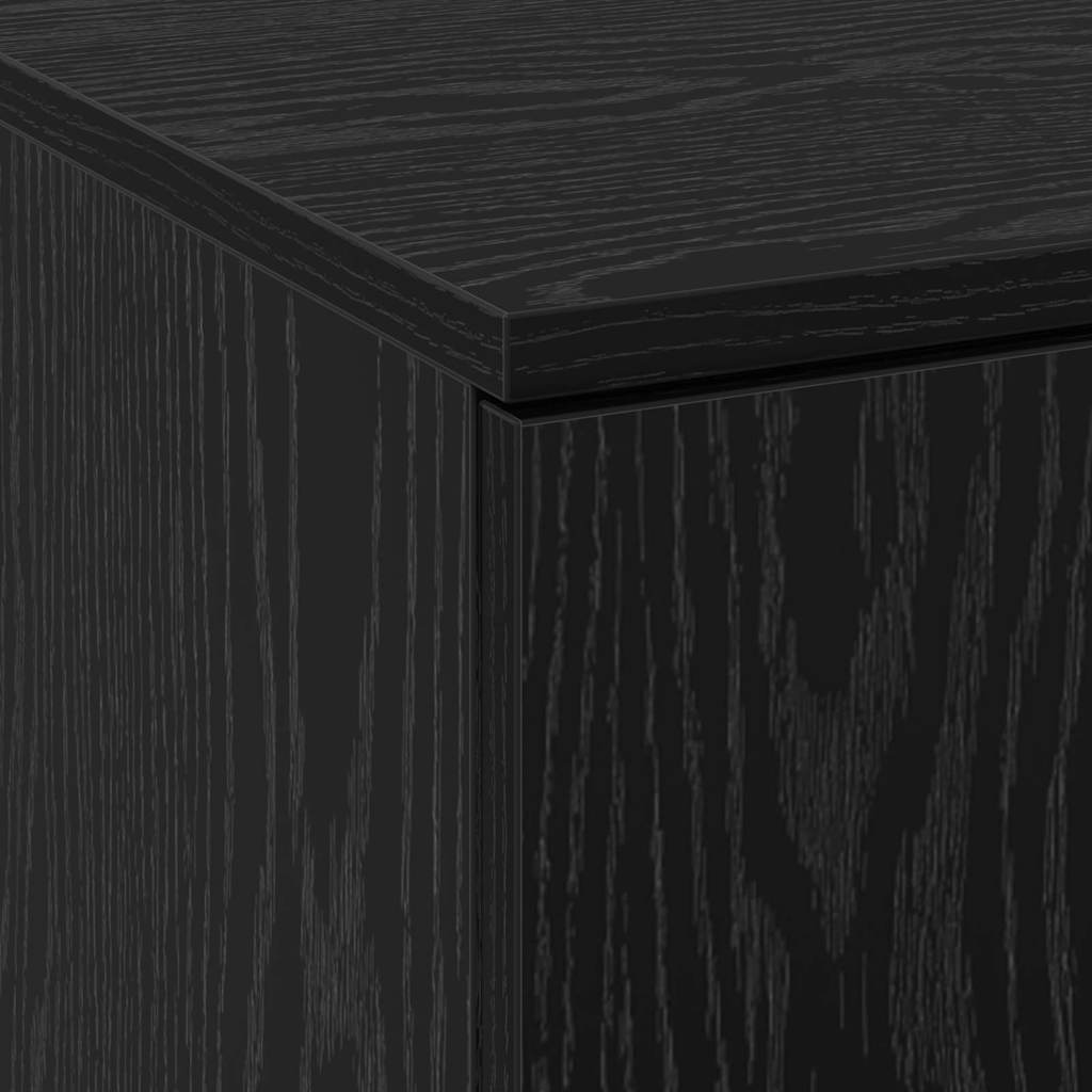 Highboard Black oak 60 x 35 x 180 cm Engineered wood