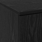 Highboard Black oak 60 x 35 x 180 cm Engineered wood