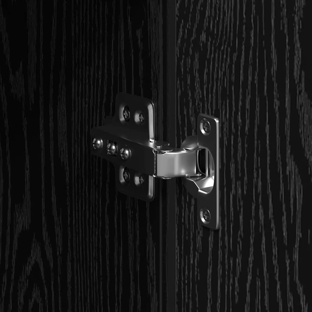 Highboard Black oak 60 x 35 x 180 cm Engineered wood