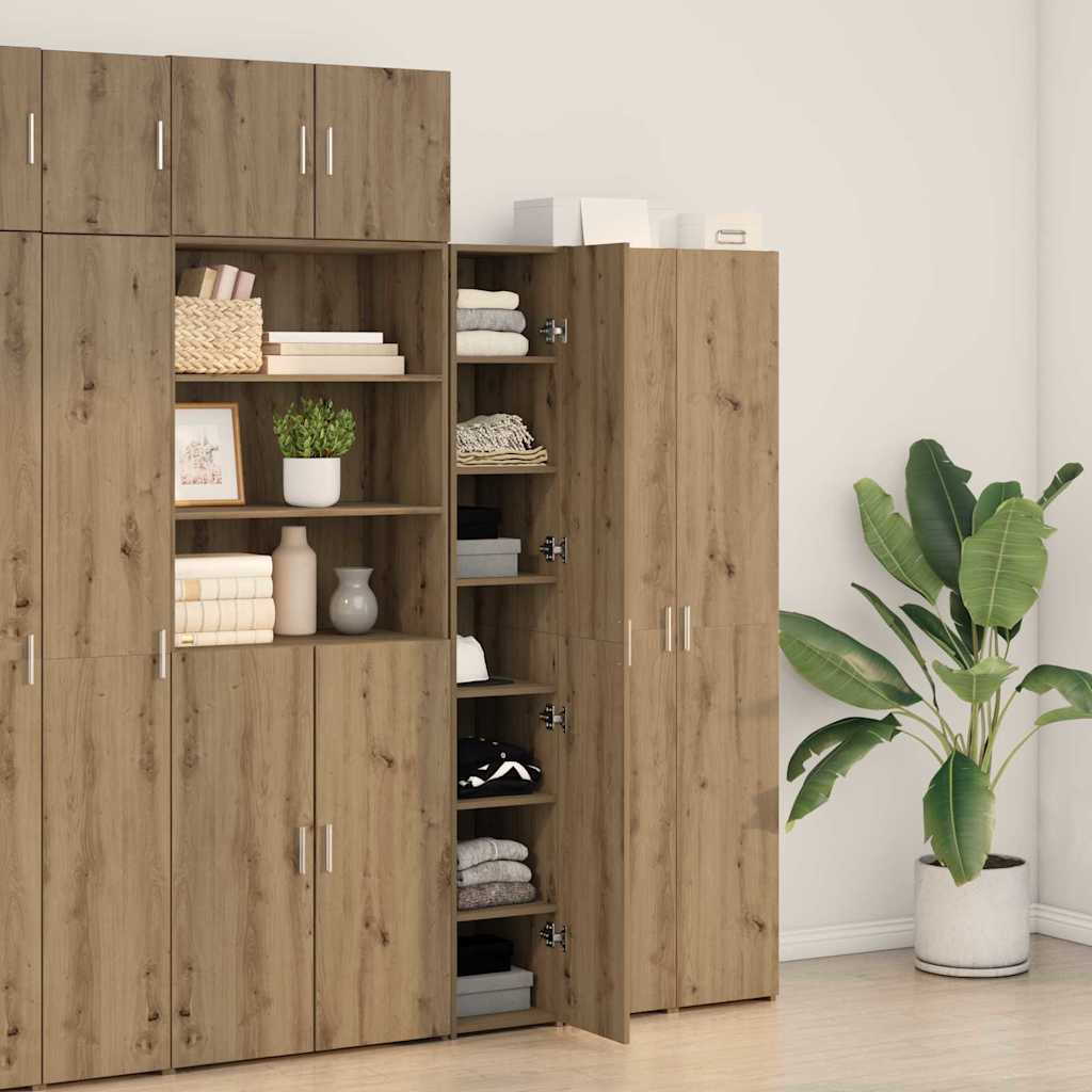 Highboard 2 pcs Artisan Oak 30 x 42.5 x 185 cm