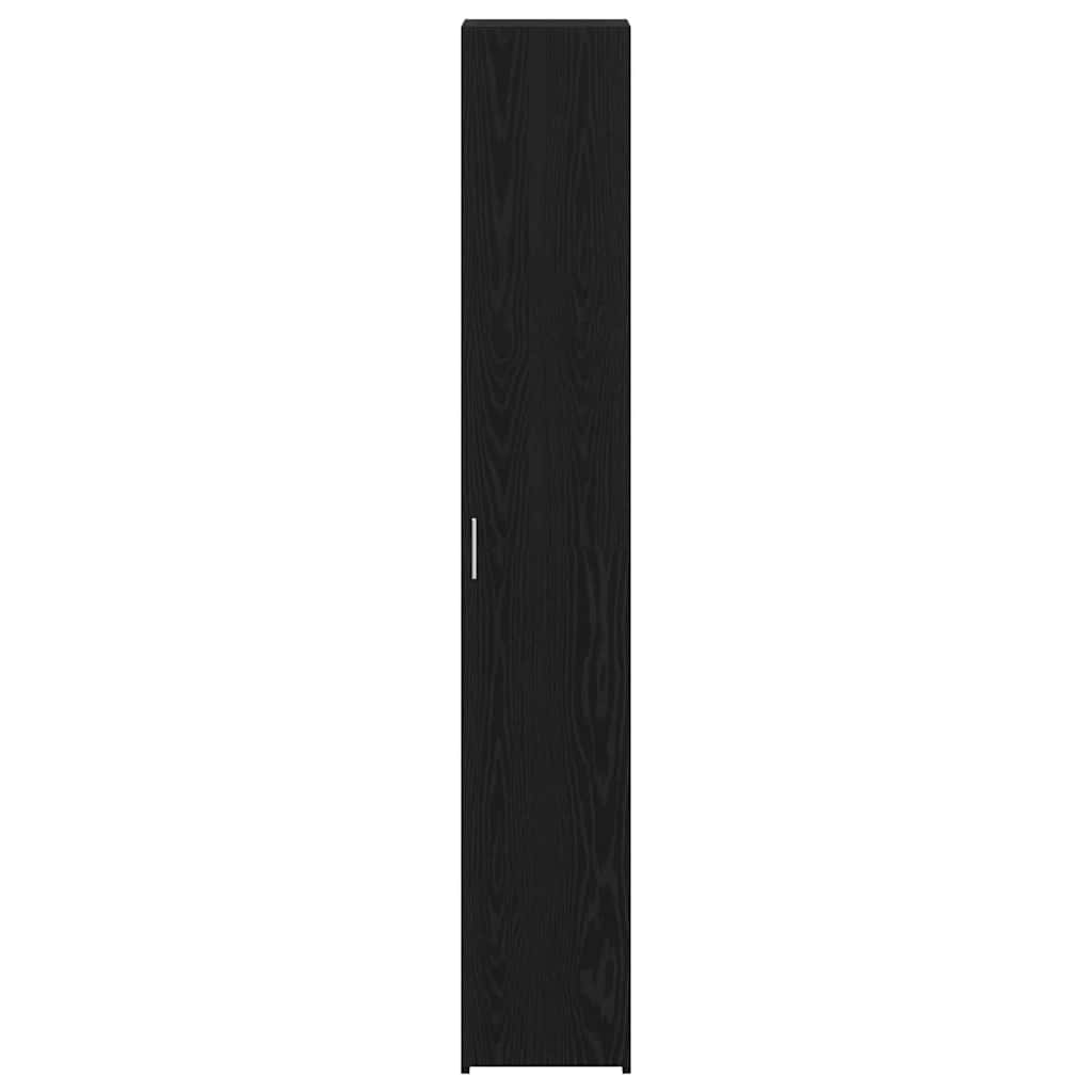 Highboard 2 pcs Black Oak 30 x 42.5 x 185 cm