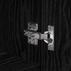 Highboard 2 pcs Black Oak 45 x 42.5 x 185 cm