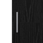 Highboard 2 pcs Black Oak 45 x 42.5 x 185 cm