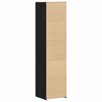 Highboard 2 pcs Black Oak 45 x 42.5 x 185 cm