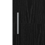 Highboard 2 pcs Black Oak 50 x 42.5 x 185 cm