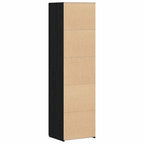 Highboard 2 pcs Black Oak 50 x 42.5 x 185 cm