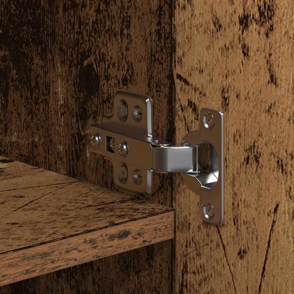 Highboard 2 pcs Old Wood 70 x 42.5 x 185 cm