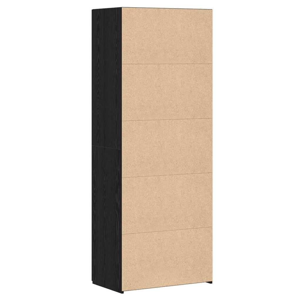 Highboard 2 pcs Black Oak 70 x 42.5 x 185 cm