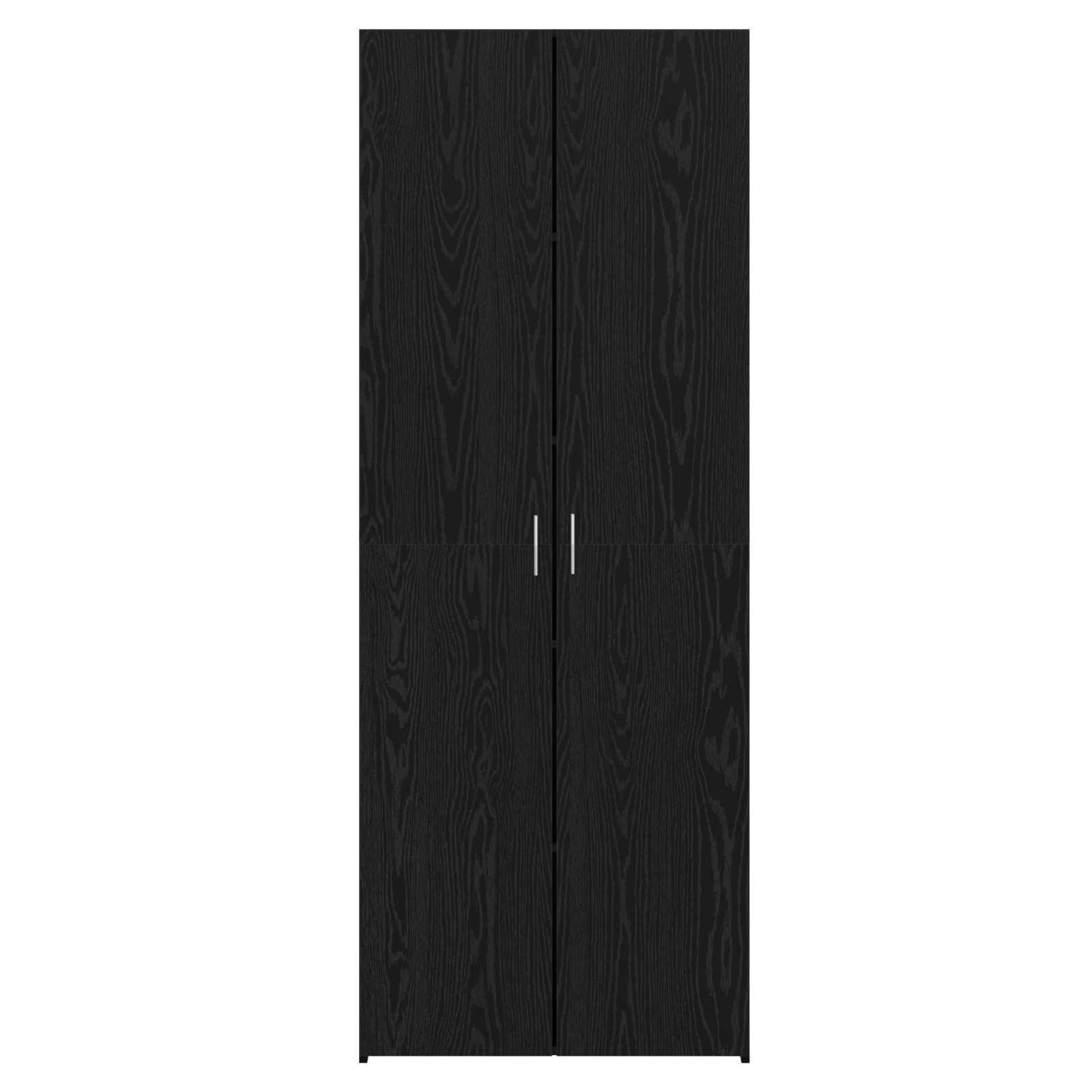 Highboard 2 pcs Black Oak 70 x 42.5 x 185 cm