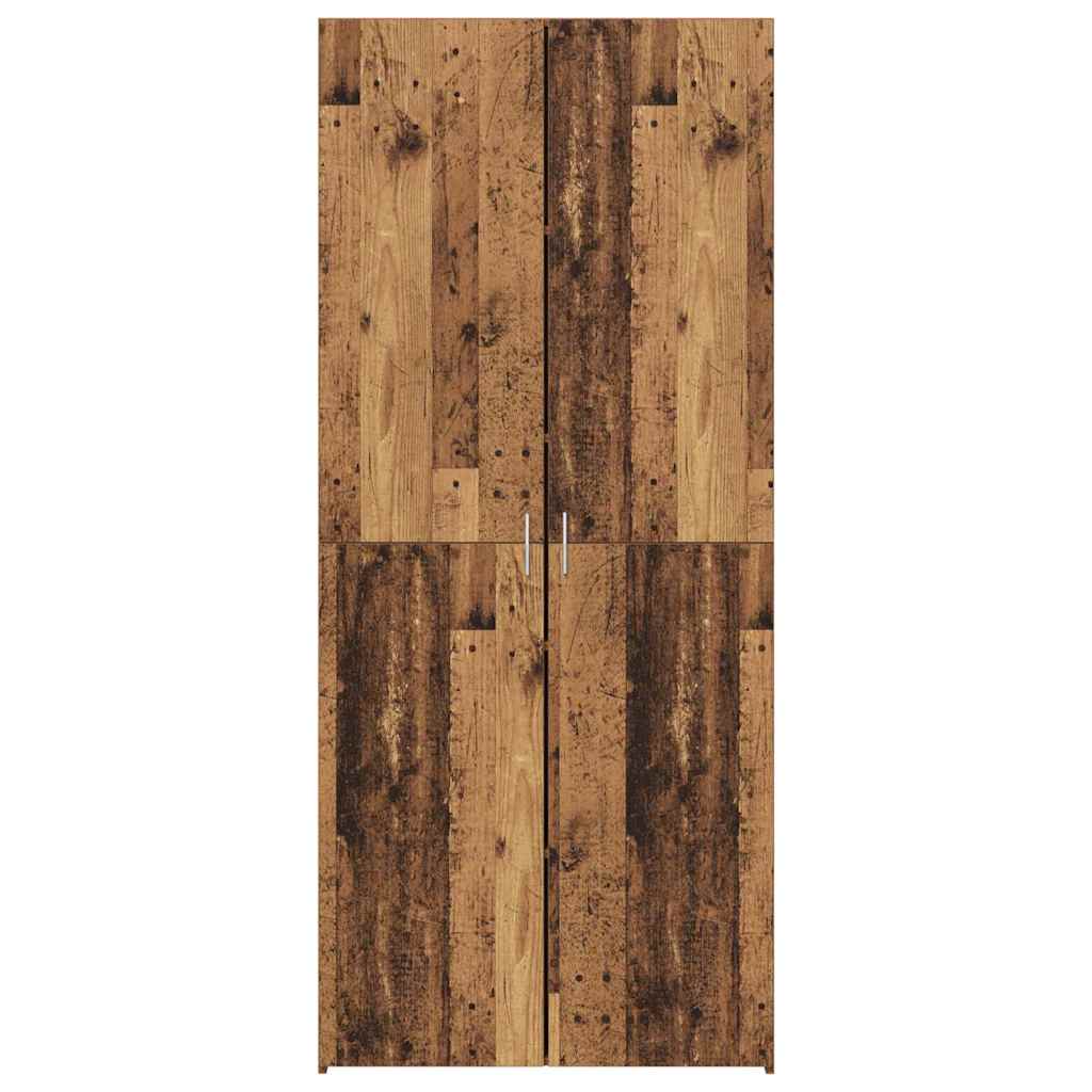 Highboard 2 pcs Old Wood 80 x 42 x 185 cm