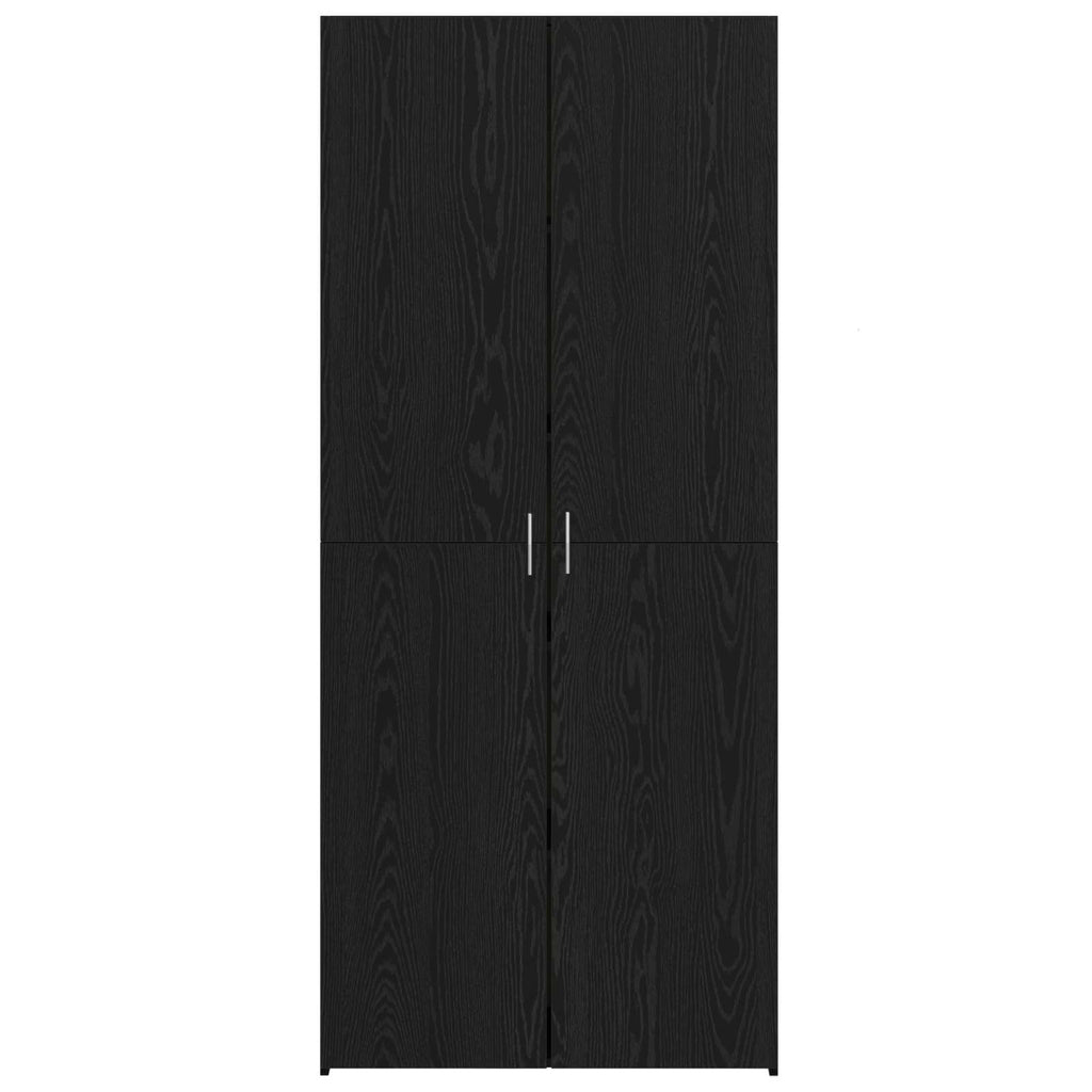 Highboard 2 pcs Black Oak 80 x 42 x 185 cm