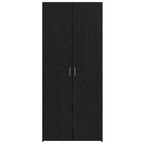 Highboard 2 pcs Black Oak 80 x 42 x 185 cm