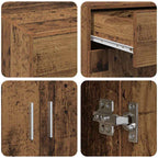 Storage Cabinet Old wood 80 x 42.5 x 93.5 cm Engineered wood