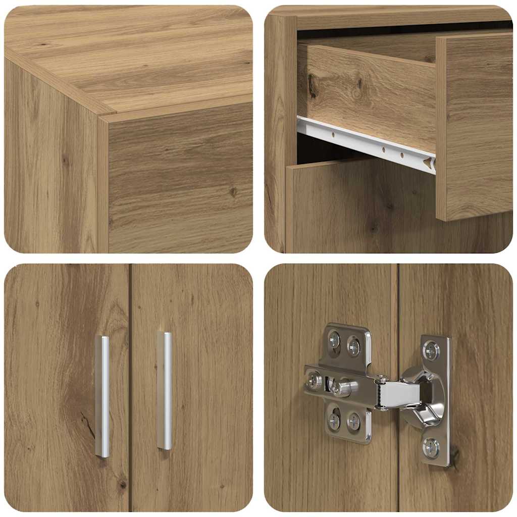 Storage Cabinet Artisan oak 80 x 42.5 x 93.5 cm Engineered wood