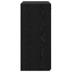 Storage Cabinet Black oak 80 x 42.5 x 93.5 cm Engineered wood