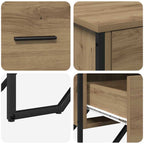 Chest of Drawers 2 pcs Artisan Oak 91 x 35.5 x 74.5 cm