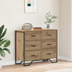 Chest of Drawers 2 pcs Artisan Oak 91 x 35.5 x 74.5 cm