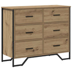 Chest of Drawers 2 pcs Artisan Oak 91 x 35.5 x 74.5 cm