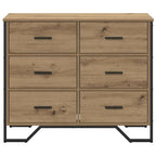Chest of Drawers 2 pcs Artisan Oak 91 x 35.5 x 74.5 cm