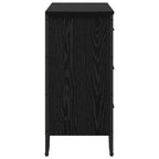 Chest of Drawers 2 pcs Black Oak 91 x 35.5 x 74.5 cm