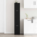 Apothecary Cabinet Black oak 30 x 41 x 174.5 cm Engineered wood
