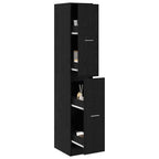 Apothecary Cabinet Black oak 30 x 41 x 174.5 cm Engineered wood