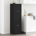 Apothecary Cabinet Black oak 40 x 41 x 144.5 cm Engineered wood