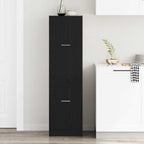 Apothecary Cabinet Black oak 40 x 41 x 144.5 cm Engineered wood