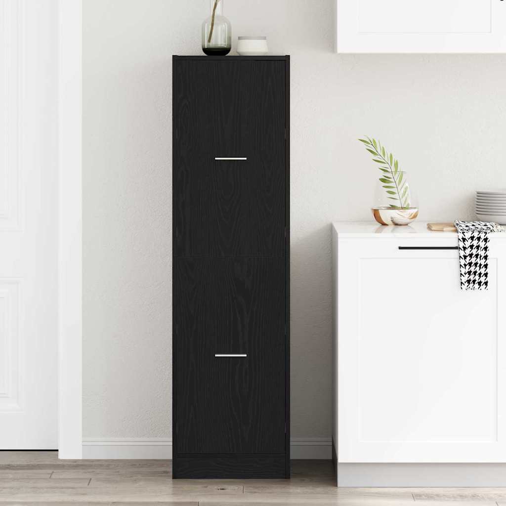 Apothecary Cabinet Black oak 40 x 41 x 144.5 cm Engineered wood