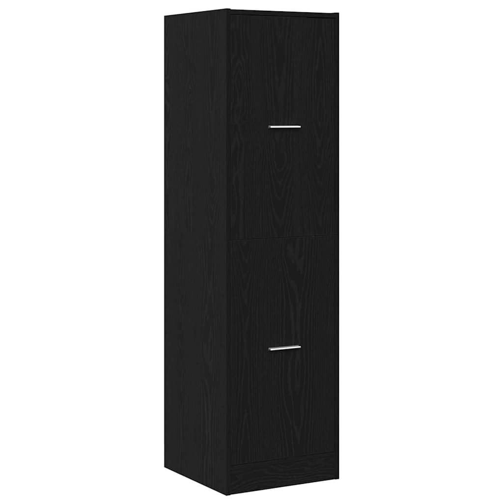 Apothecary Cabinet Black oak 40 x 41 x 144.5 cm Engineered wood