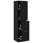 Apothecary Cabinet Black oak 40 x 41 x 174.5 cm Engineered wood