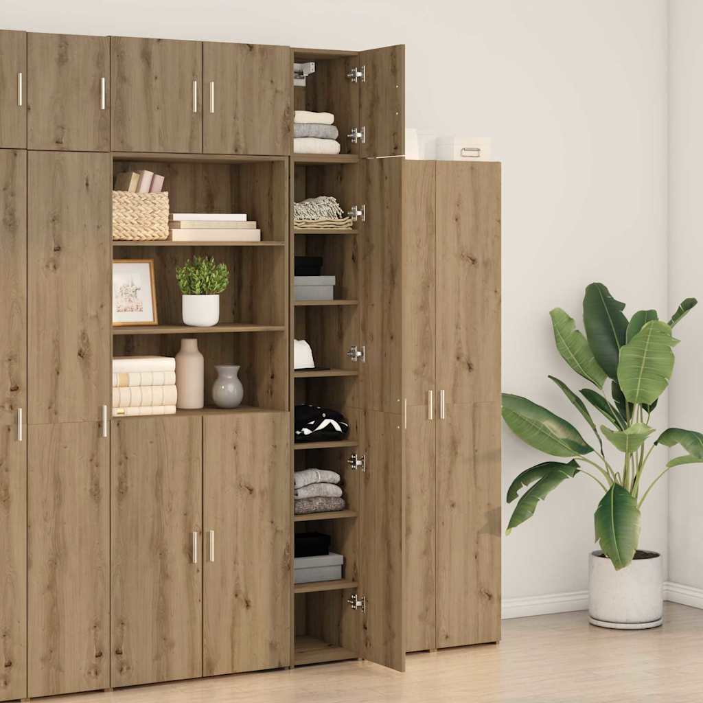 Storage Cabinet 3 pcs Artisan Oak 30 x 42.5 x 225 cm
