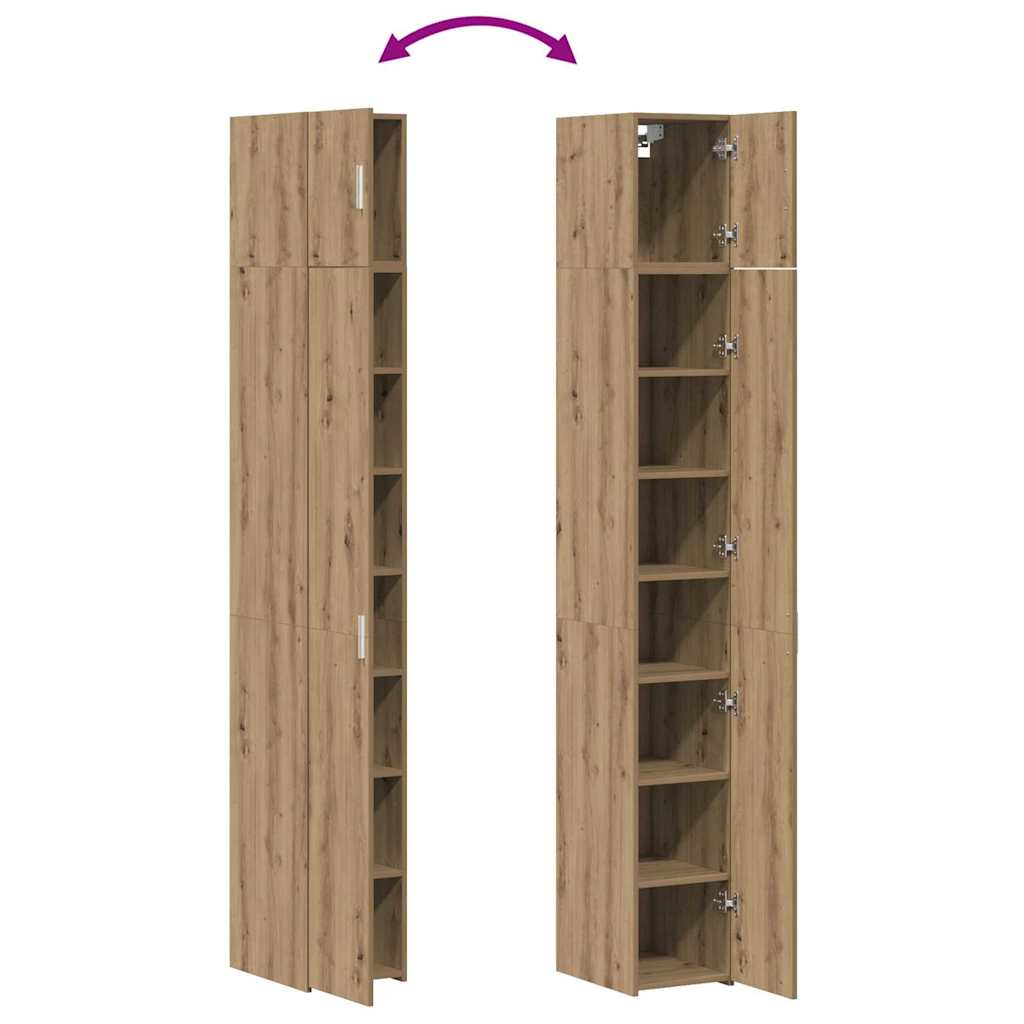 Storage Cabinet 3 pcs Artisan Oak 30 x 42.5 x 225 cm