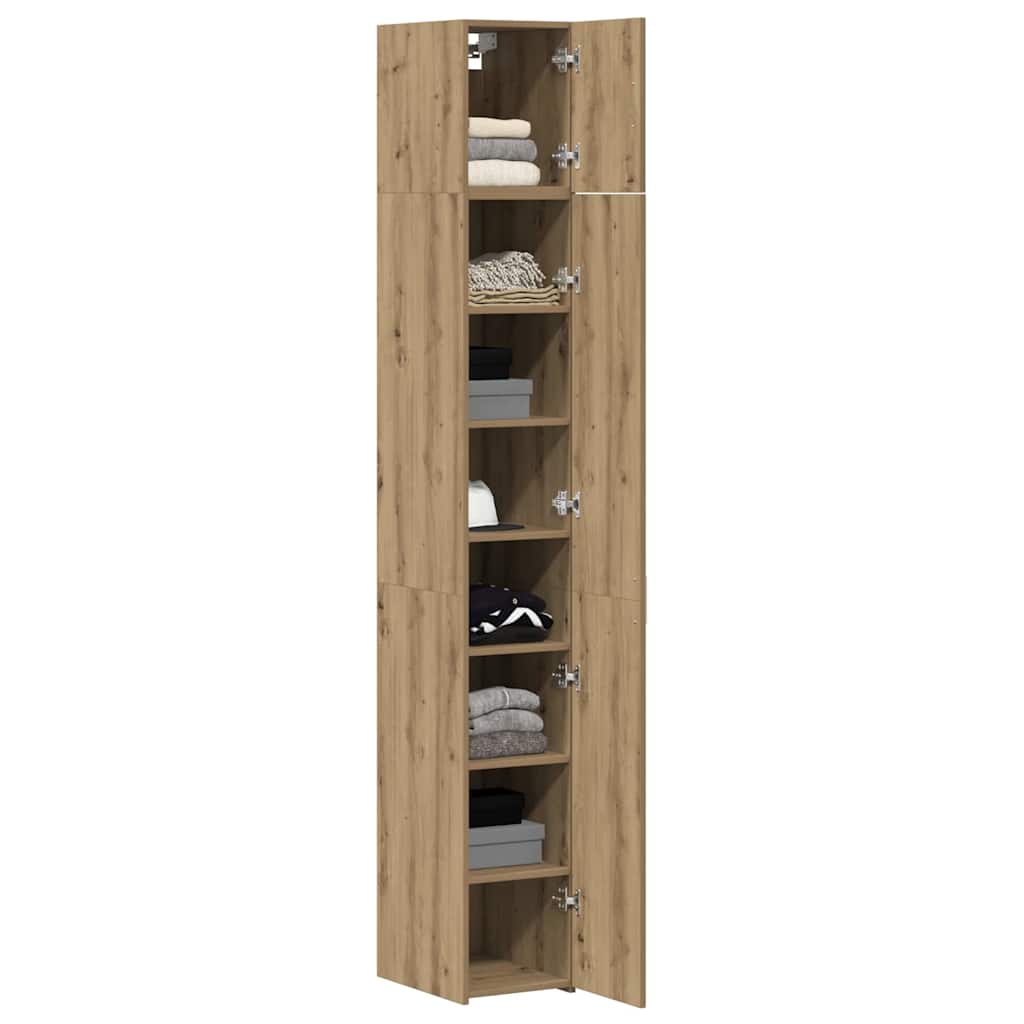 Storage Cabinet 3 pcs Artisan Oak 30 x 42.5 x 225 cm
