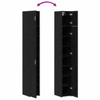 Storage Cabinet 3 pcs Black Oak 30 x 42.5 x 225 cm