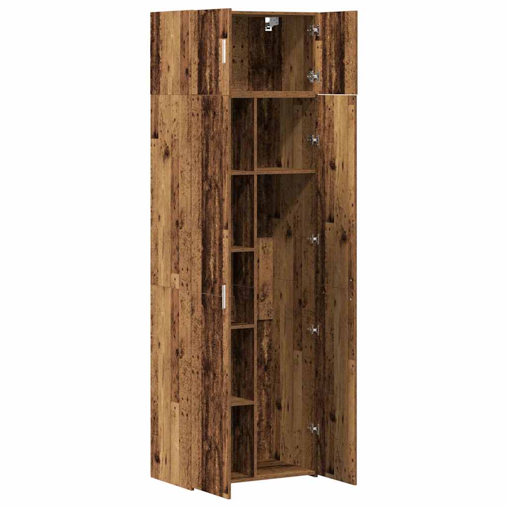 Storage Cabinet 3 pcs Old Wood