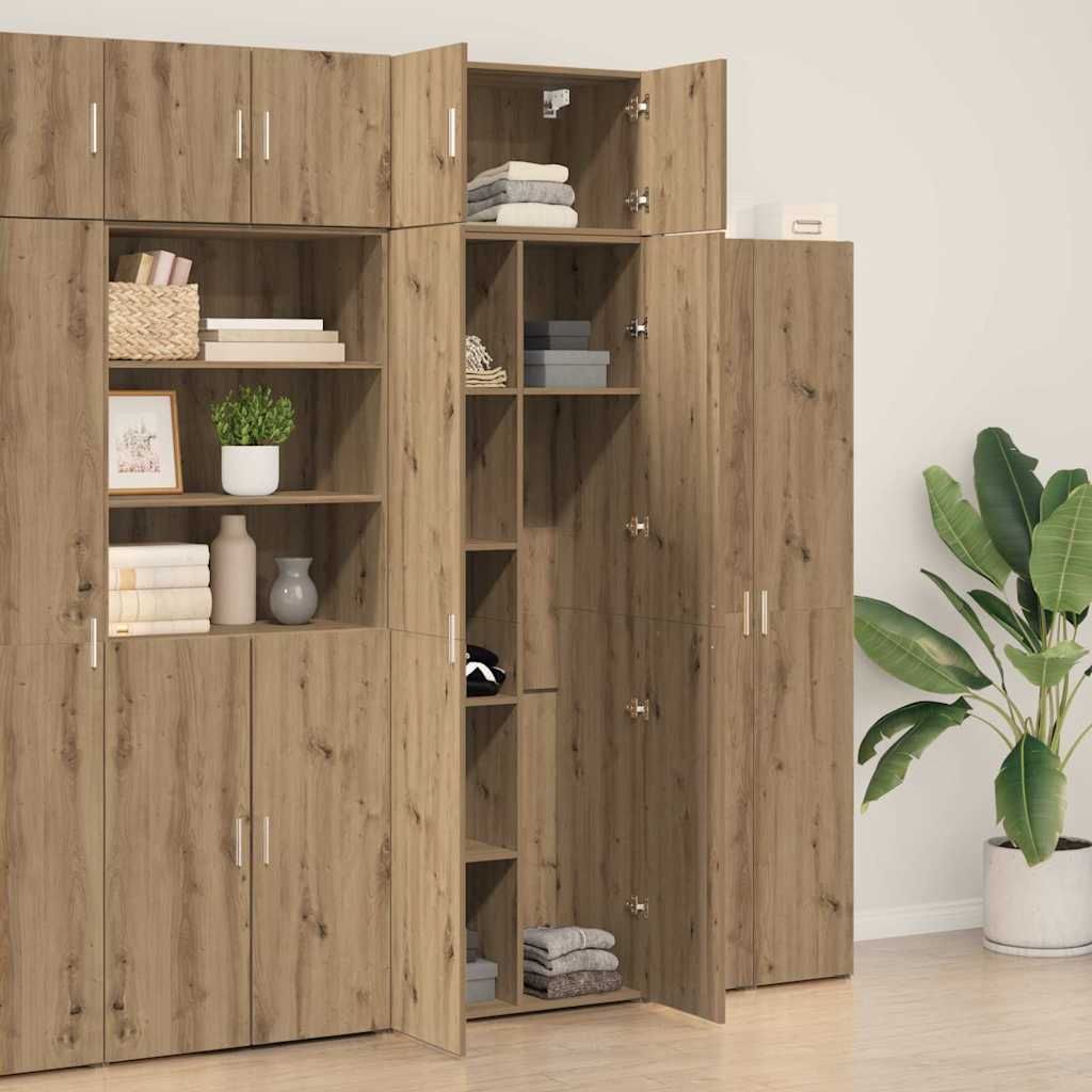 Storage Cabinet 3 pcs Artisan Oak