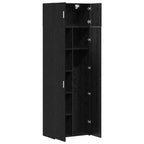 Storage Cabinet 3 pcs Black Oak