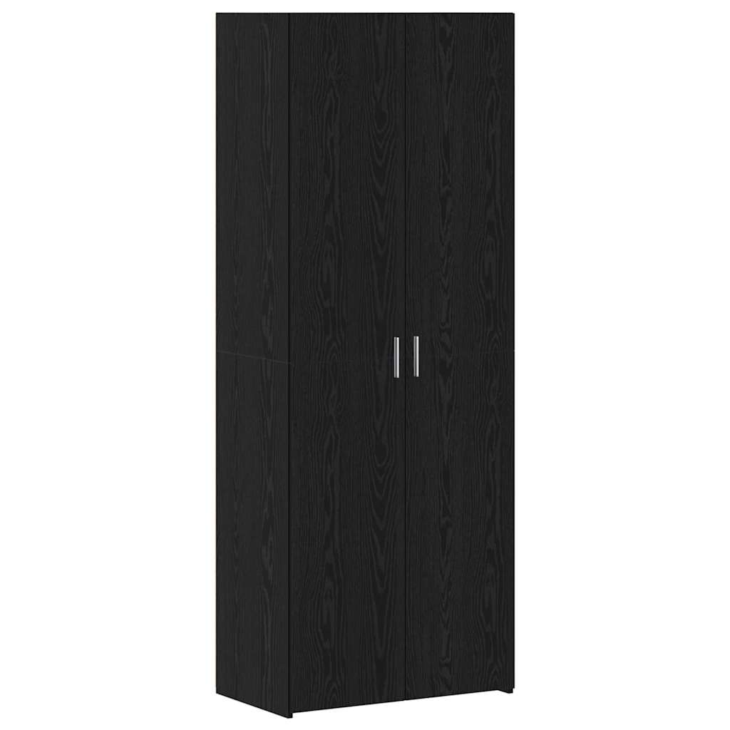 Storage Cabinet 3 pcs Black Oak