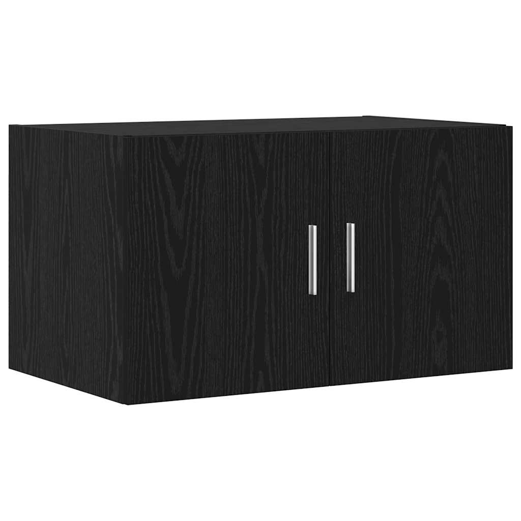 Storage Cabinet 3 pcs Black Oak